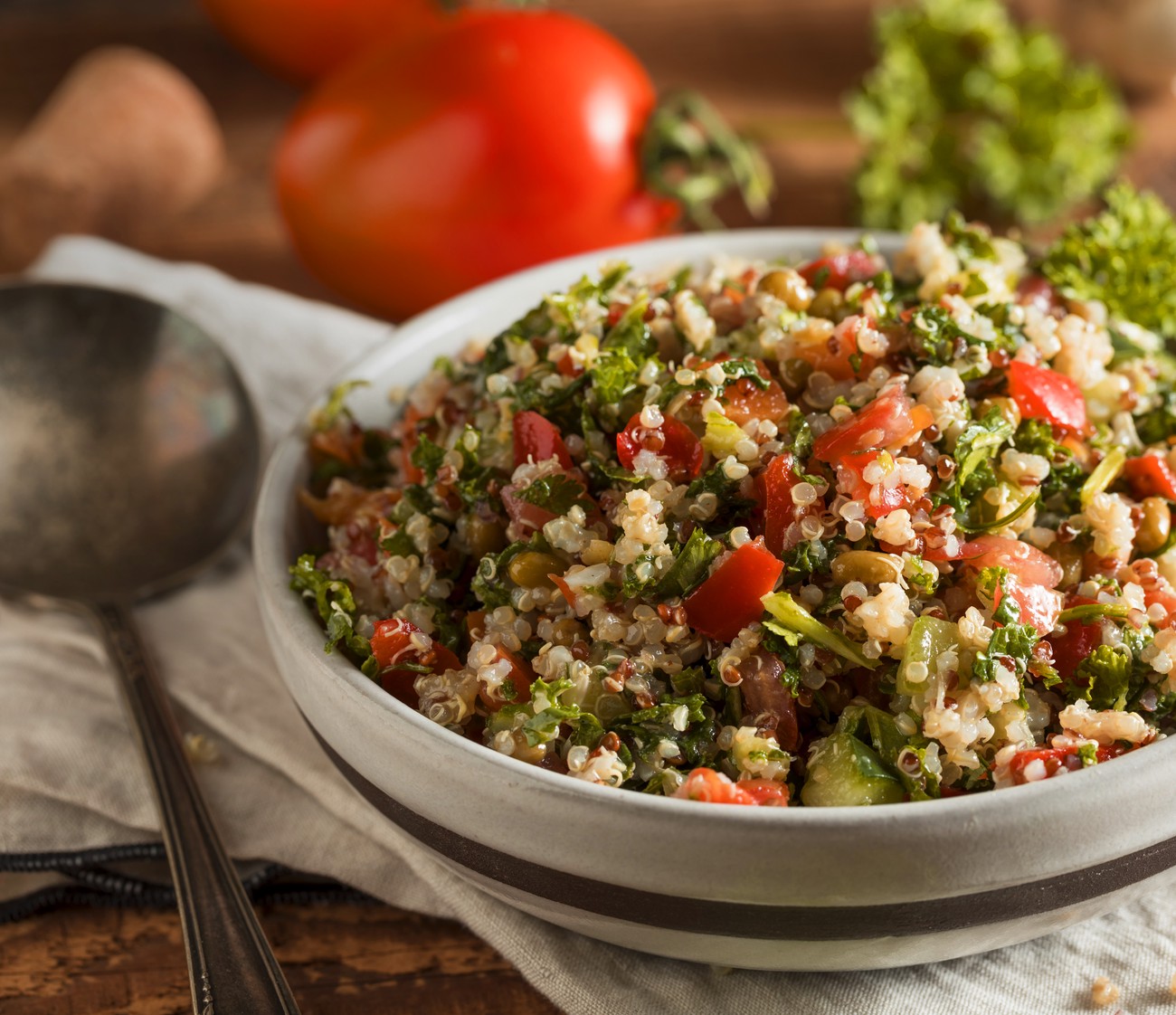 Quinoa Tabbouleh Salad | Love Veg